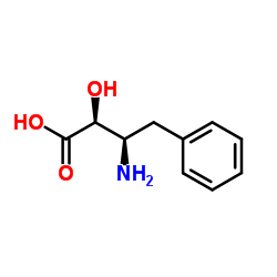 (2S,3R)-3-氨基-2-羟基-4-苯丁酸结构式