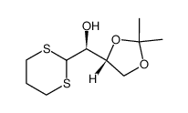 3,4-O-Isopropyliden-D-threose-trimethylendithioacetal Structure