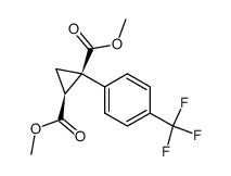 dimethyl (1R,2S)-1-(4-(trifluoromethyl)phenyl)cyclopropane-1,2-dicarboxylate结构式