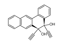 trans-5,6-Diethynyl-5,6-dihydroxy-5,6-dihydrobenz[a]anthracene结构式