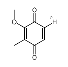 2-Methoxy-3-methyl-1,4-benzoquinone-6-d结构式