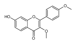 3,4'-dimethoxy-7-hydroxyflavone结构式