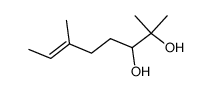 2,3-Dihydroxy-2,6-dimethyl-octen-(6)结构式