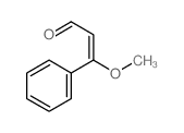 3-methoxy-3-phenyl-prop-2-enal结构式