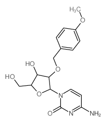 4-amino-1-[4-hydroxy-5-(hydroxymethyl)-3-[(4-methoxyphenyl)methoxy]oxolan-2-yl]pyrimidin-2-one Structure