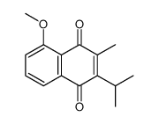 5-methoxy-3-methyl-2-propan-2-ylnaphthalene-1,4-dione结构式