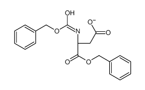 N-苄氧羰基-D-天冬氨酸1-苄酯结构式