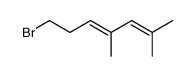 7-bromo-2,4-dimethyl-hepta-2,4-diene Structure