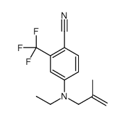 4-[ethyl(2-methylprop-2-enyl)amino]-2-(trifluoromethyl)benzonitrile结构式