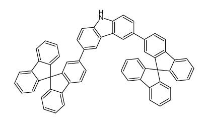 3,6-bis(9,9'-spirobi[fluorene]-2-yl)-9H-carbazole Structure