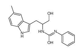 1-[1-hydroxy-3-(5-methyl-1H-indol-3-yl)propan-2-yl]-3-phenylurea Structure