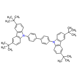 4,4′-Bis(3,6-di-tert-butyl-9H-carbazol-9-yl)-1,1′-biphenyl Structure