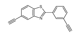 5-ethynyl-2-(3-ethynylphenyl)-1,3-benzothiazole Structure