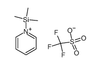 N-Trimethylsilylpyridinium trifluoromethanesulfonate结构式