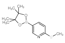 6-(甲硫基)吡啶-3-硼酸频哪醇酯结构式