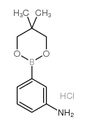 3-(5,5-DIMETHYL-1,3,2-DIOXABORINAN-2-YL)ANILINE HYDROCHLORIDE Structure