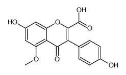 7-hydroxy-3-(4-hydroxy-phenyl)-5-methoxy-4-oxo-4H-chromene-2-carboxylic acid Structure