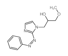 1H-Imidazole-1-ethanol,a-(methoxymethyl)-2-(2-phenyldiazenyl)- Structure