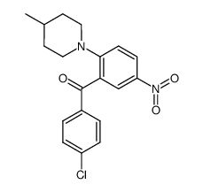 [2-(4-methyl-1-piperidinyl)-5-nitrophenyl]-(4-chlorophenyl)-methanone结构式
