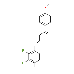 1-(4-methoxyphenyl)-3-(2,3,4-trifluoroanilino)-1-propanone Structure