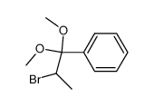2-Bromo-1,1-dimethoxy-1-phenylpropane结构式