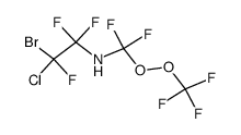 (2-Bromo-2-chloro-1,1,2-trifluoro-ethyl)-(difluoro-trifluoromethylperoxy-methyl)-amine结构式