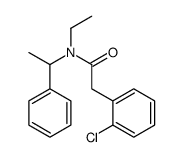 2-(2-chlorophenyl)-N-ethyl-N-(1-phenylethyl)acetamide Structure