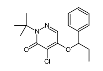 2-tert-butyl-4-chloro-5-(1-phenylpropoxy)pyridazin-3-one Structure