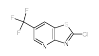 2-氯-6-(三氟甲基)噻唑并[4,5-B]吡啶结构式