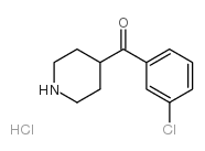 4-(3-氯苯甲酰)哌啶盐酸盐结构式