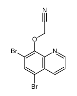2-(5,7-dibromoquinolin-8-yl)oxyacetonitrile Structure