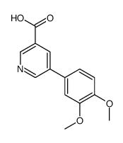 5-(3,4-二甲氧基苯基)- 3-吡啶羧酸结构式