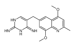 5-[(4,8-dimethoxy-2-methylquinolin-6-yl)methyl]pyrimidine-2,4-diamine Structure