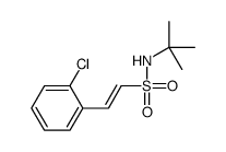 N-tert-butyl-2-(2-chlorophenyl)ethenesulfonamide Structure