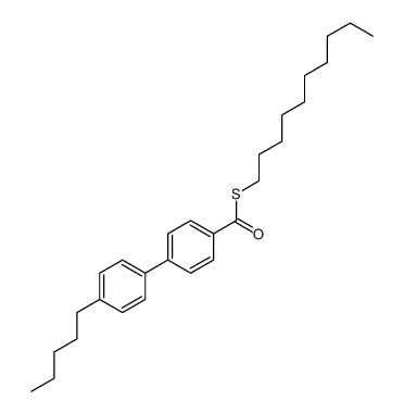 S-decyl 4-(4-pentylphenyl)benzenecarbothioate Structure