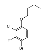1-溴-4-丁氧基-3-氯-2-氟苯结构式