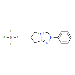 2-苯基-6,7-二氢-5H-吡咯[2,1-c][1,2,4]三唑-2-四氟硼酸盐结构式