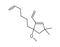 1-ethenyl-5-hex-5-enyl-5-methoxy-3,3-dimethylcyclopentene Structure