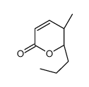 (2R,3S)-3-methyl-2-propyl-2,3-dihydropyran-6-one结构式
