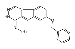 (8-phenylmethoxy-[1,2,4]triazino[4,5-a]indol-1-yl)hydrazine Structure