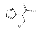 2-(1H-吡唑-1-基)丁酸结构式