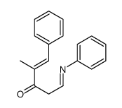 2-METHYL-1-PHENYL-5-(PHENYLIMINO)PENT-1-EN-3-ONE结构式