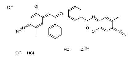 4-(benzoylamino)-5-chloro-2-methylbenzenediazonium tetrachlorozincate (2:1)结构式