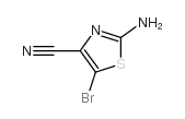 2-氨基-5-溴噻唑-4-甲腈结构式