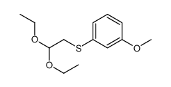 (2,2-二乙氧基乙基)(3-甲氧基苯基)硫烷结构式