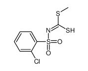 methyl N-(2-chlorophenyl)sulfonylcarbamodithioate结构式