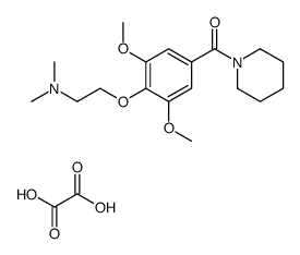 [4-[2-(dimethylamino)ethoxy]-3,5-dimethoxyphenyl]-piperidin-1-ylmethanone,oxalic acid Structure