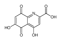 5,8-二氢-4,6-二羟基-5,8-二氧代-2-喹啉羧酸结构式