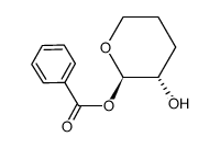 (+-)-trans()-2-Benzoyloxy-tetrahydro-pyran-3-ol结构式