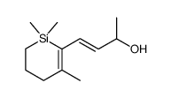 1-(1,1,3-Trimethyl-1-sila-2-cyclohexen-2-yl)-1-buten-3-ol结构式